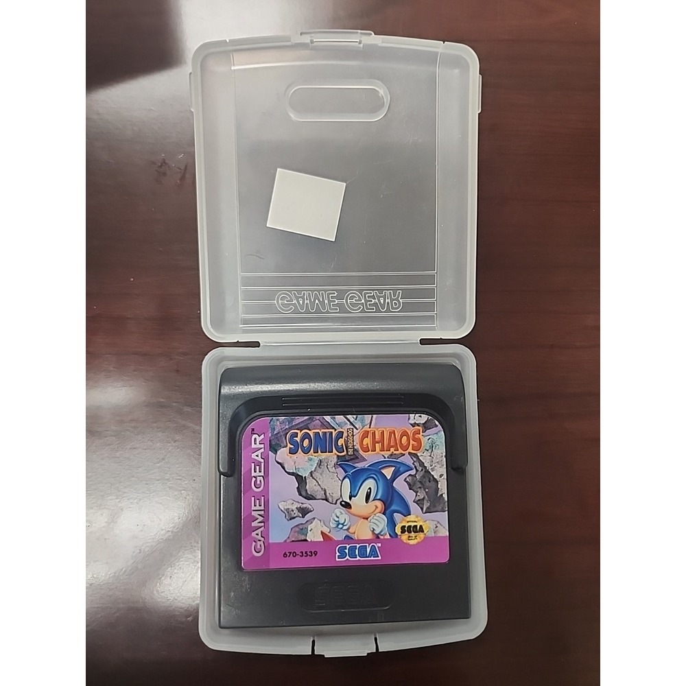 1993 Sonic Chaos‎ (Sega Game Gear) – Cartridge with Official Plastic Case